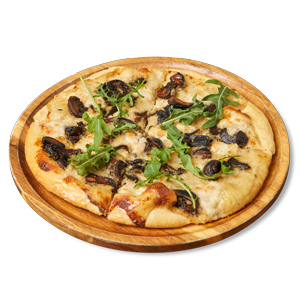 Truffled mushroom bianca pizza