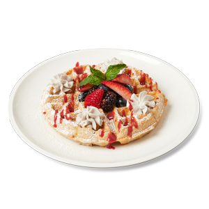 BELGIAN OAT WAFFLE & BERRIES