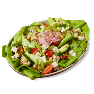 Pumfu greek salad